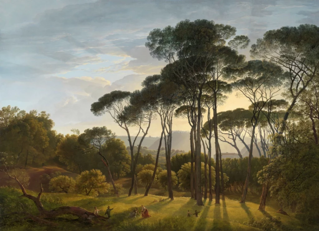 ToF Behang Rijksmuseum Italiaans landschap met parasoldennen