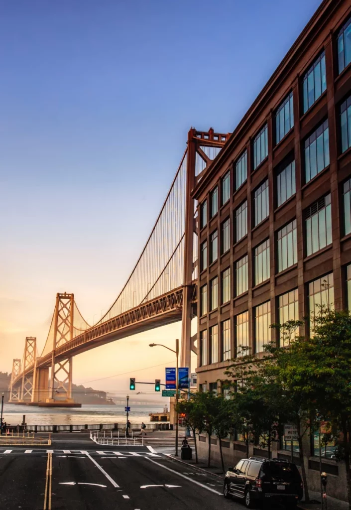 ToF Fotobehang brug San Francisco Bay Bridge