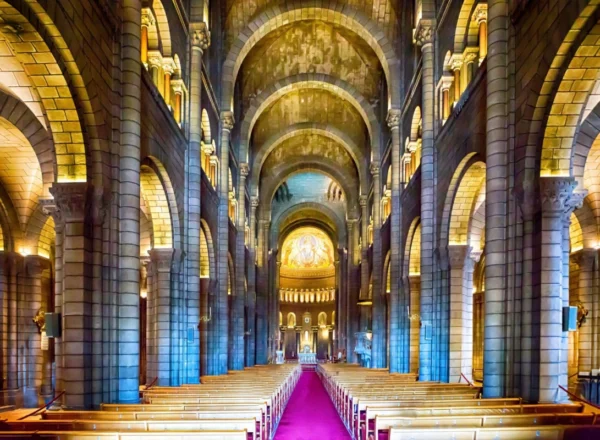 ToF Fotobehang oude gebouwen kathedraal van Monaco