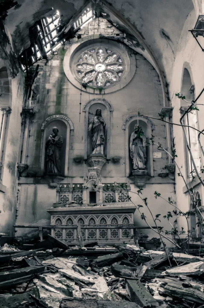 ToF Fotobehang gebouwen binnenkant oude kerk