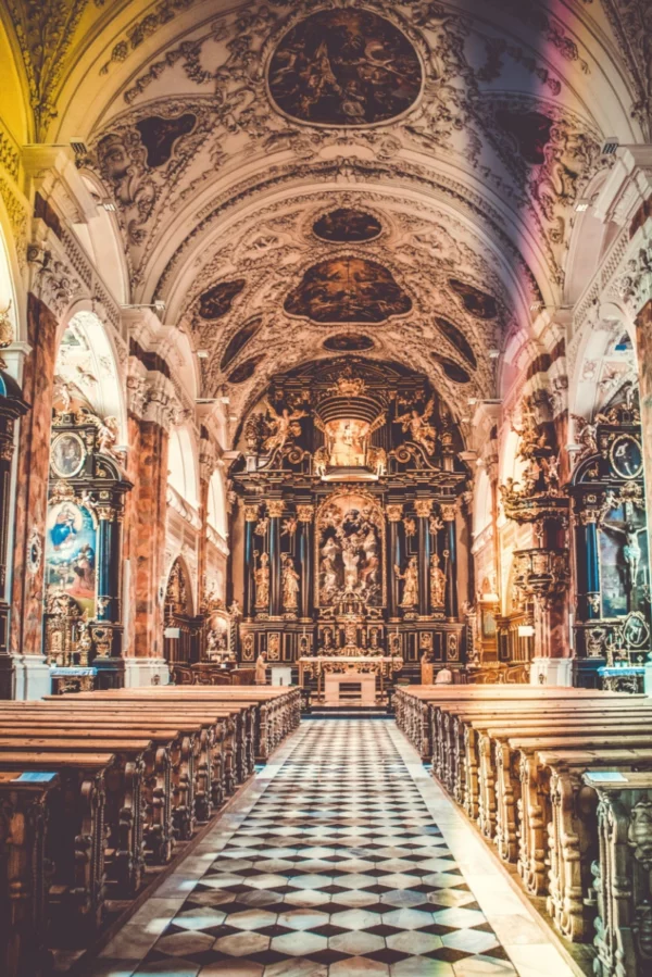 ToF Fotobehang gebouwen gouden kerk van binnen