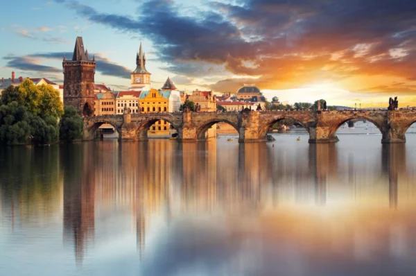 ToF Fotobehang brug Karelsbrug in Praag