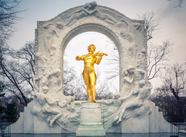 ToF Fotobehang gebouwen monument Johann Stauss