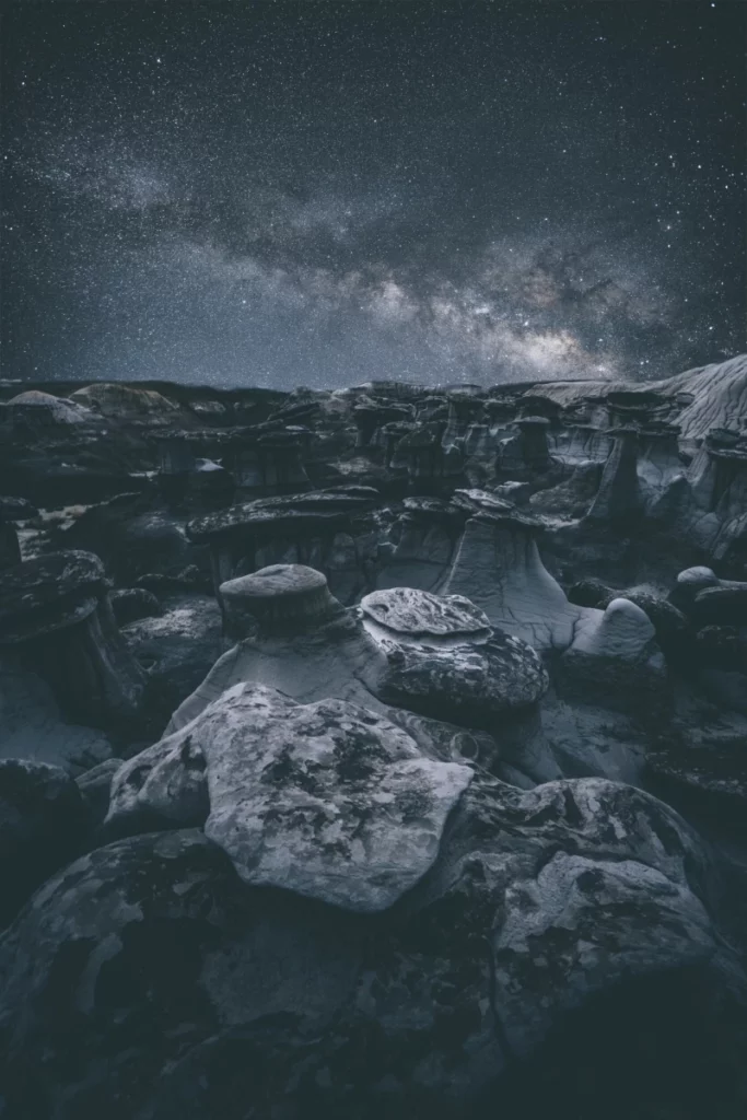 ToF Fotobehang zwart-wit geologische formatie