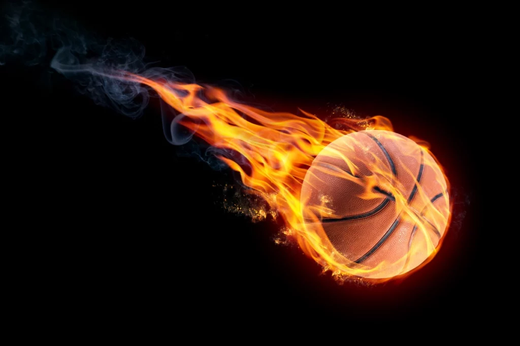 ToF Fotobehang sport basketbal in brand