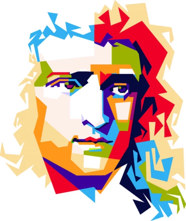 ToF Behang mensen Isaac Newton