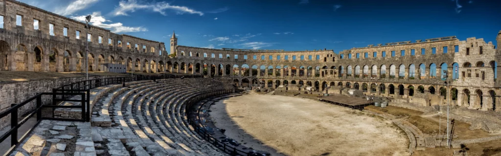 ToF Fotobehang mensen Romeinse tempel