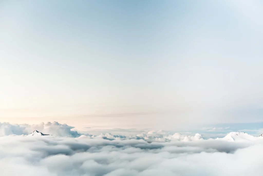 ToF Fotobehang wolken bovenaanzicht